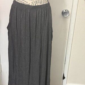 Three Bird Nest - NWT - Women's Charcoal Gray Maxi Skirt